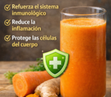 Remedio Natural de Cúrcuma, Zanahoria y Jengibre para Apoyar el Sistema Inmunológico