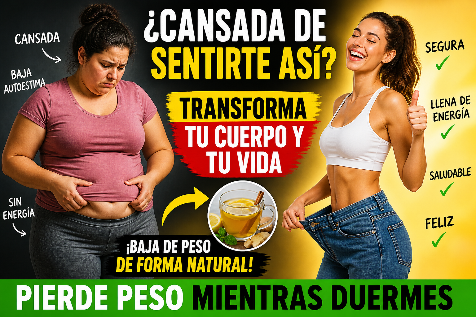 Baja de peso mientras duermes: el poderoso remedio natural que derrite la grasa sin darte cuenta”