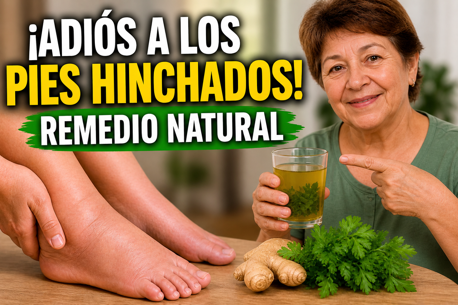 Dile adiós a los pies hinchados! El remedio natural de 2 ingredientes que activa tu circulación desde casa”